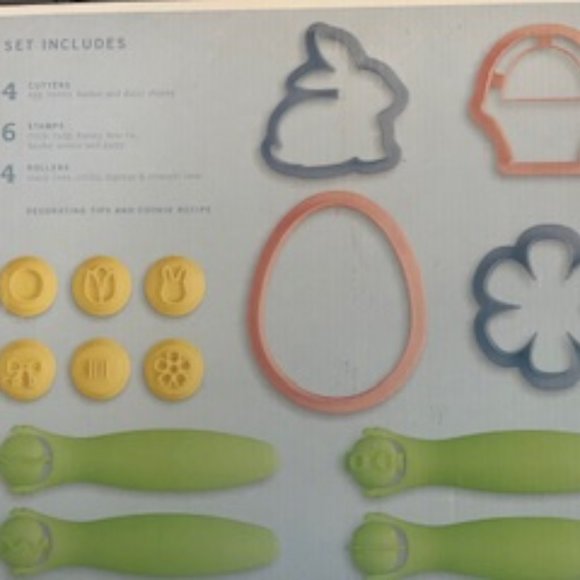 Williams Sonoma - Easter Cookie Cutters - Stamp & Style Set - Picture 8 of 8